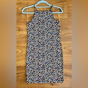 NWOT American Apparel | Leopard Animal Print Rainbow Lynx Mini Dress Size S